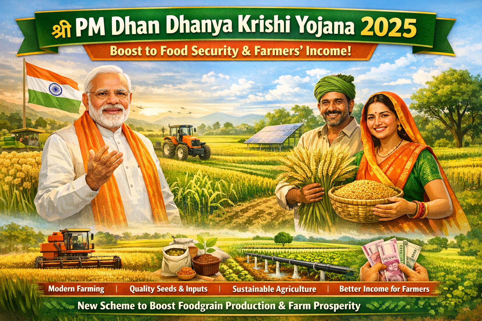 Pm Dhan Dhanya Krishi Yojna